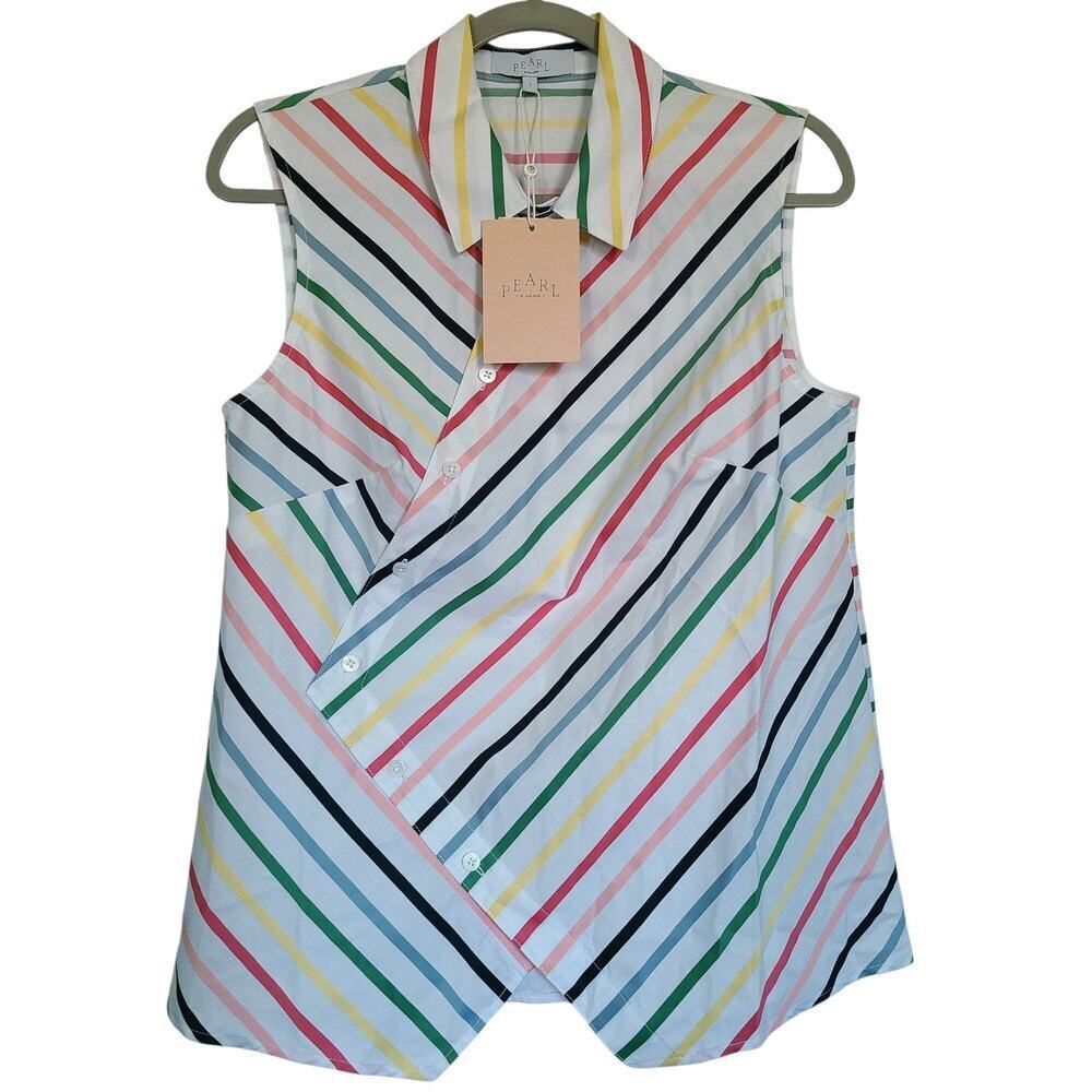 Colorful Striped Button Down Shirt